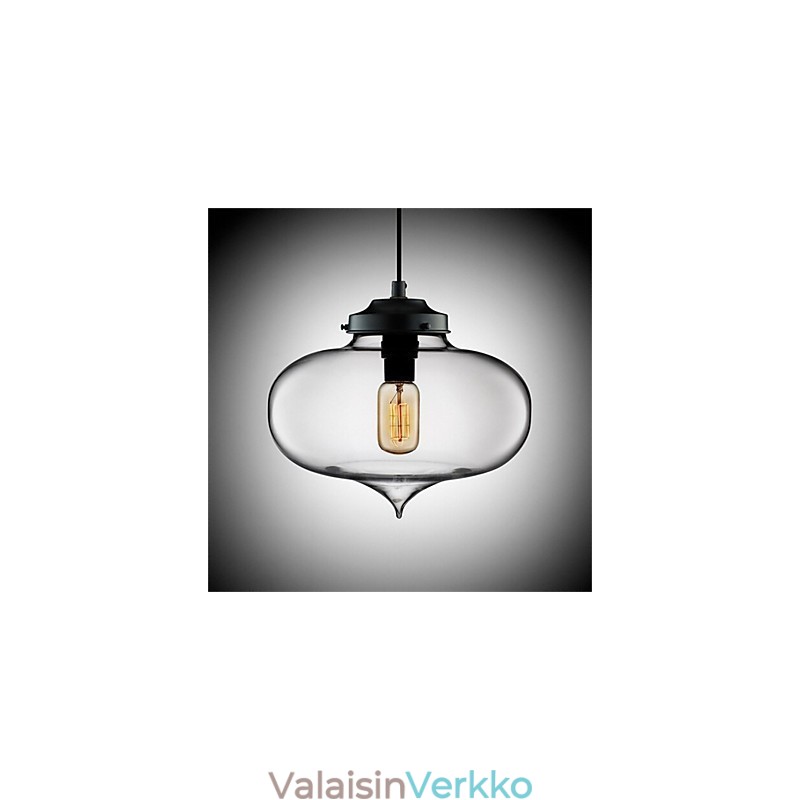 Retro Creative yhden pään lasiriippuvalaisin kahvila Goldfish Bowlissa