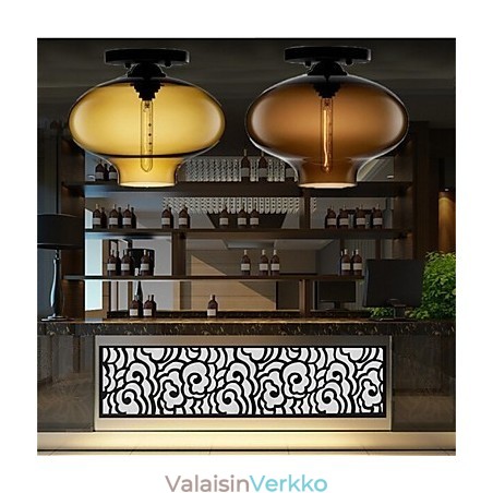 Retro Creative yhden pään lasiriippuvalaisin kahvila Goldfish Bowlissa Retro Creative yhden pään lasiriippuvalaisin kahvila Goldfish Bowlissa