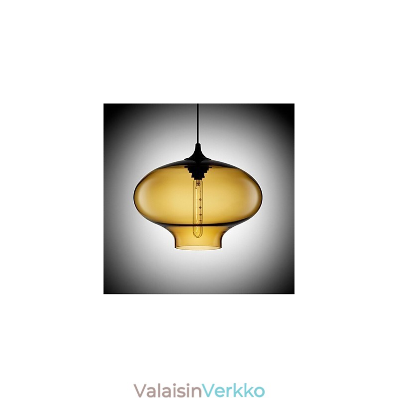 Retro Creative yhden pään lasiriippuvalaisin kahvila Goldfish Bowlissa