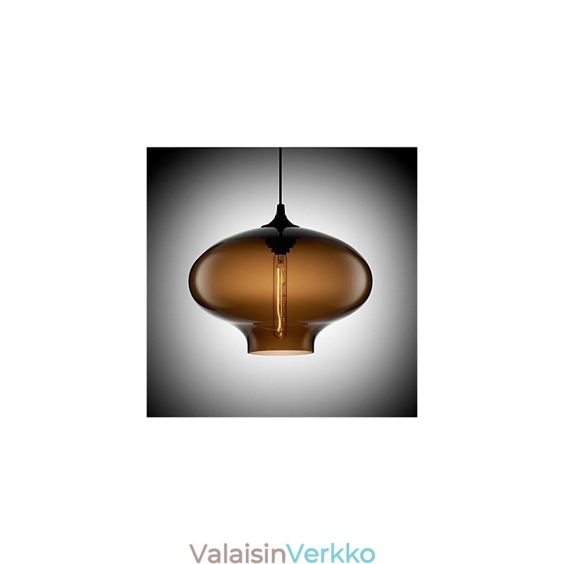 Retro Creative yhden pään lasiriippuvalaisin kahvila Goldfish Bowlissa