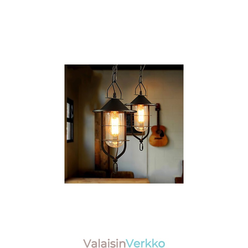 Retro mini-tyylinen maalaus metalliriippuvalaisin