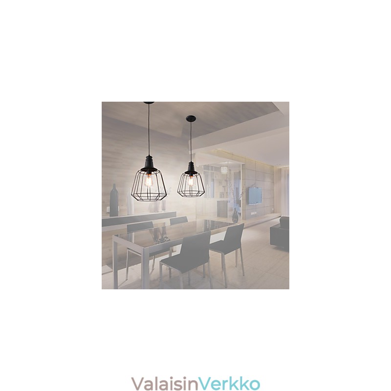 Rustic Lodge Retro Country Mini Style -maalaus metallista riippuvalaisin Autotalli