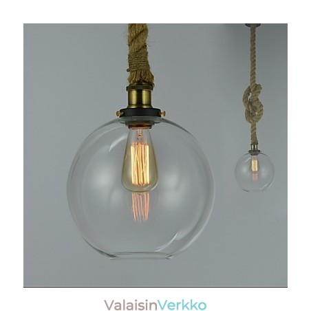 American Country Vintage Industrial Creative lasikattokruunu yksipää köysi American Country Vintage Industrial Creative lasikattokruunu yksipää köysi