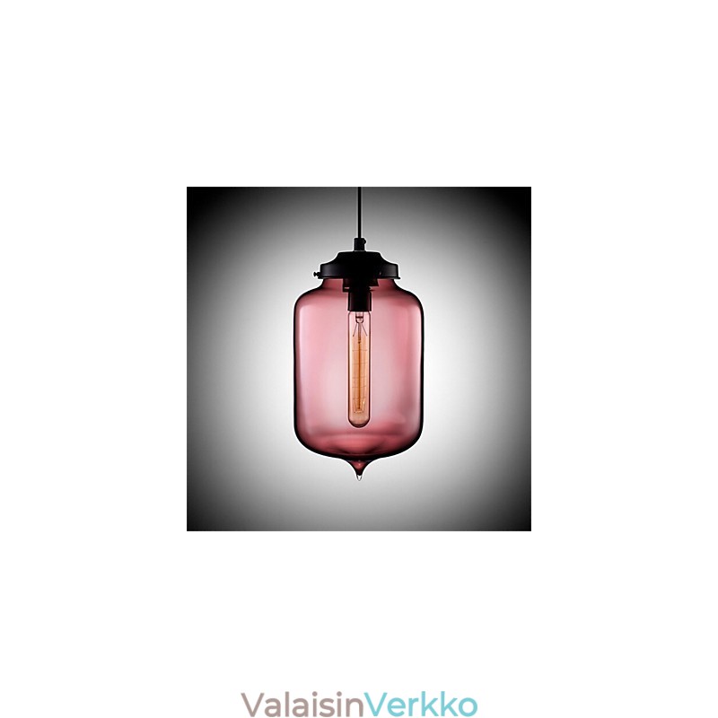 Retro Creative yhden pään lasiriippuvalaisin kahvila Goldfish Bowlissa