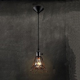 American Country Industrial Wind Lamp Retro Pieni Kattokruunu Rautahäkki
