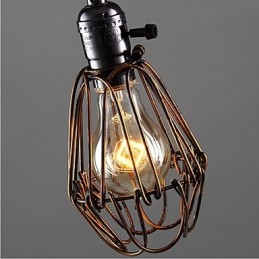 American Country Industrial Wind Lamp Retro Pieni Kattokruunu Rautahäkki
