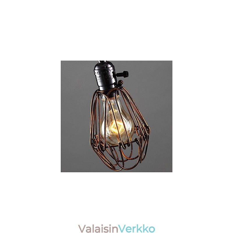 American Country Industrial Wind Lamp Retro Pieni Kattokruunu Rautahäkki