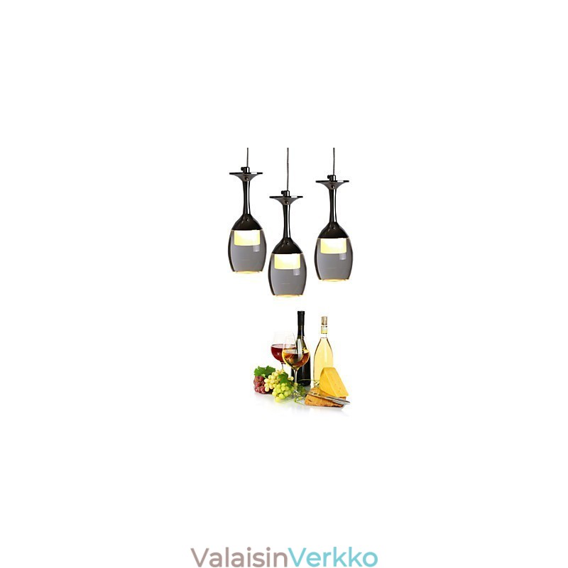 Riippuvalot 3 valoa pyöreä taustalevy Moderni nykyaikainen metalli