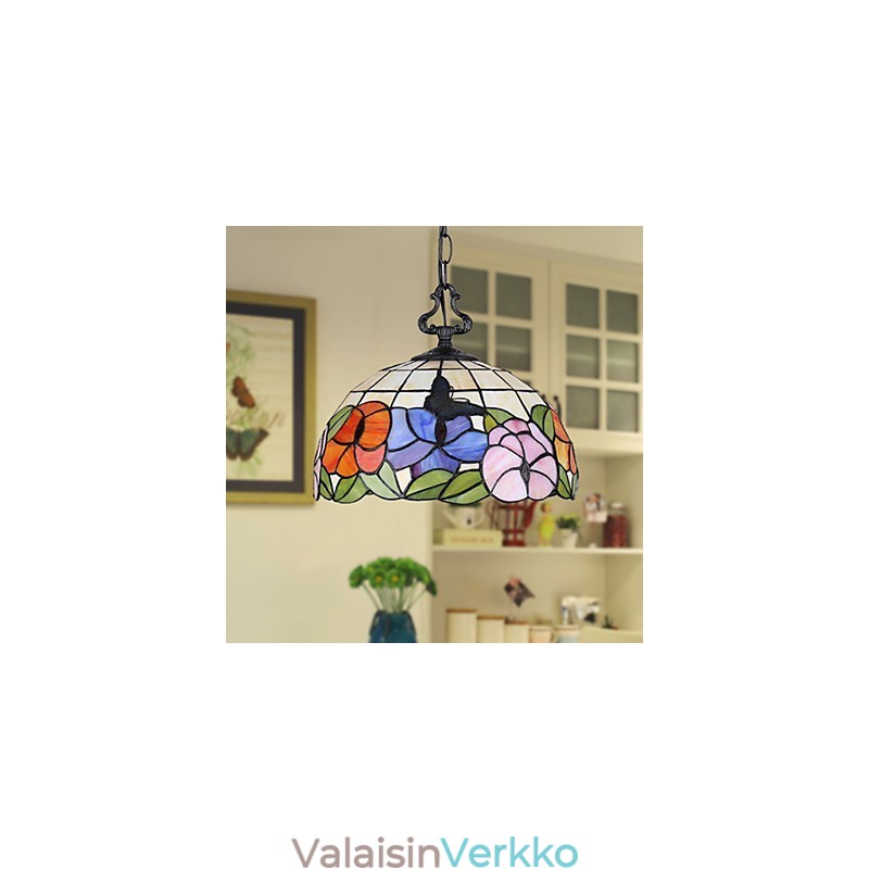 Maaseudun luovan taiteen lasimaalauskattokruunu, joka palauttaa muinaisia tapoja Lampun valo