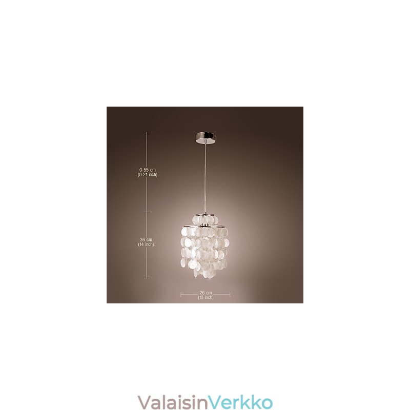 Moderni nykyaikainen minityylinen kromiriippuvalaisin