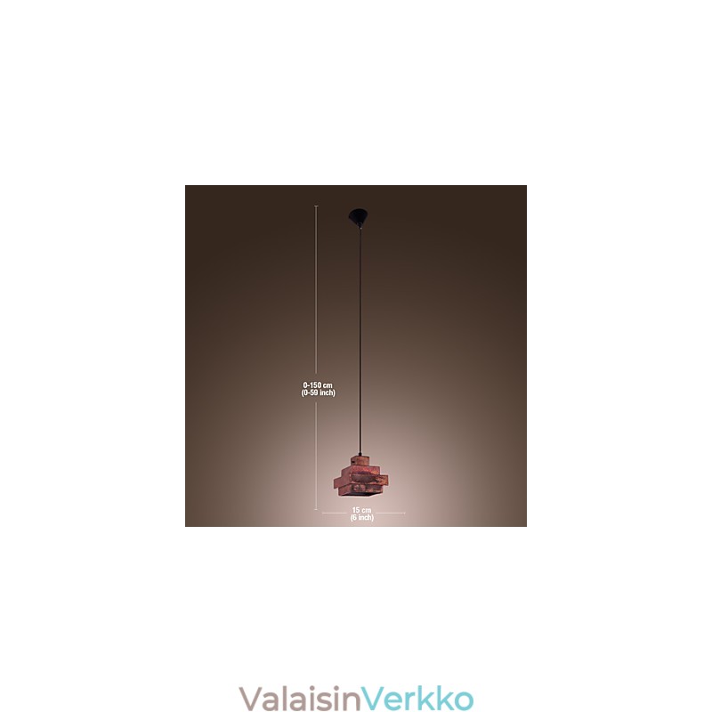 Perinteinen minityylinen maalausriippuvalaisin