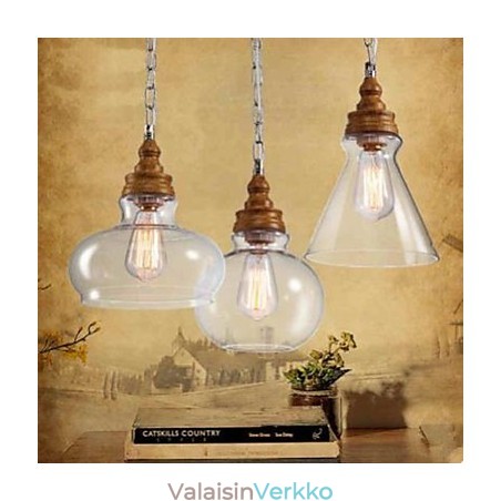 Wood Grain Crystal Droplight Cafe Valaistuslamput ja Lyhdyt Wood Grain Crystal Droplight Cafe Valaistuslamput ja Lyhdyt