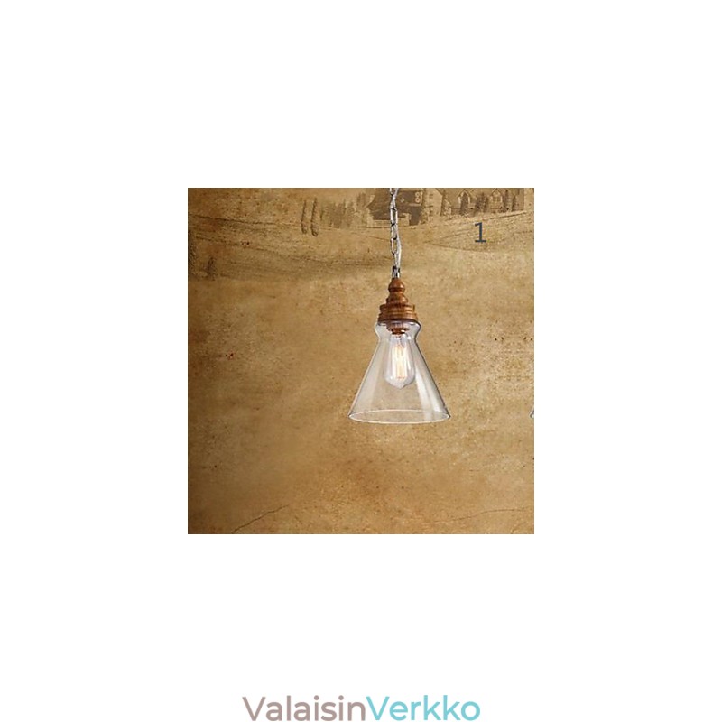 Wood Grain Crystal Droplight Cafe Valaistuslamput ja Lyhdyt