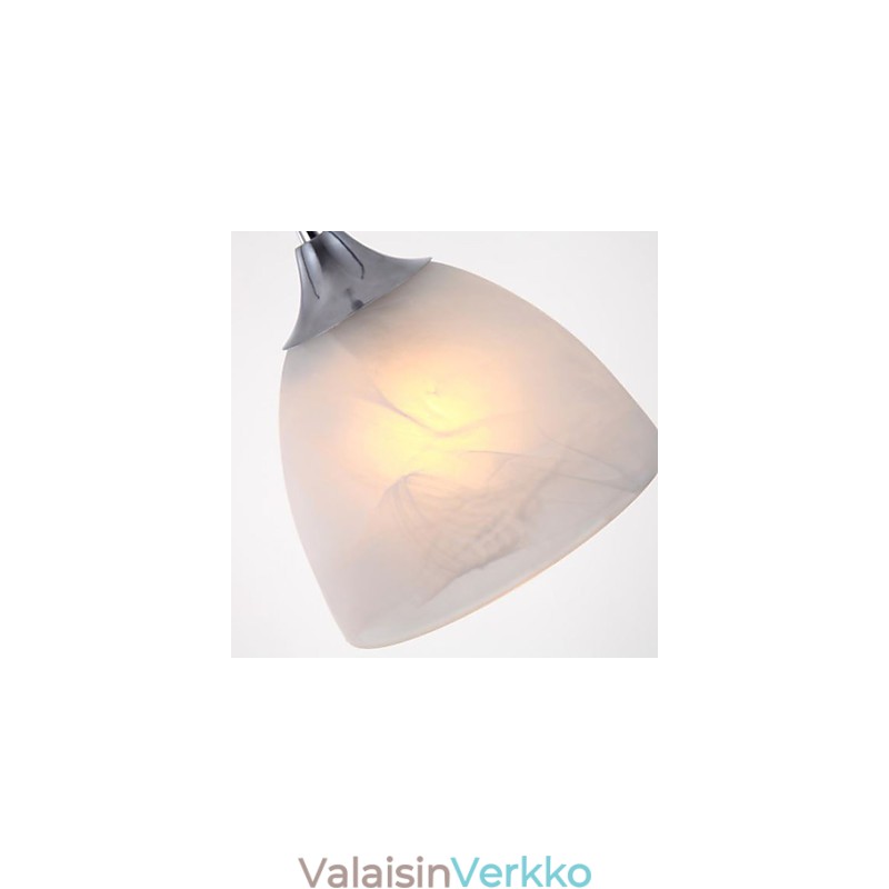 Moderni viinikupin pitkulainen kattovalaisin kolmella valolla