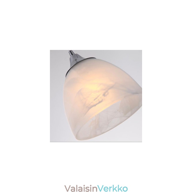 Moderni viinikupin pitkulainen kattovalaisin kolmella valolla