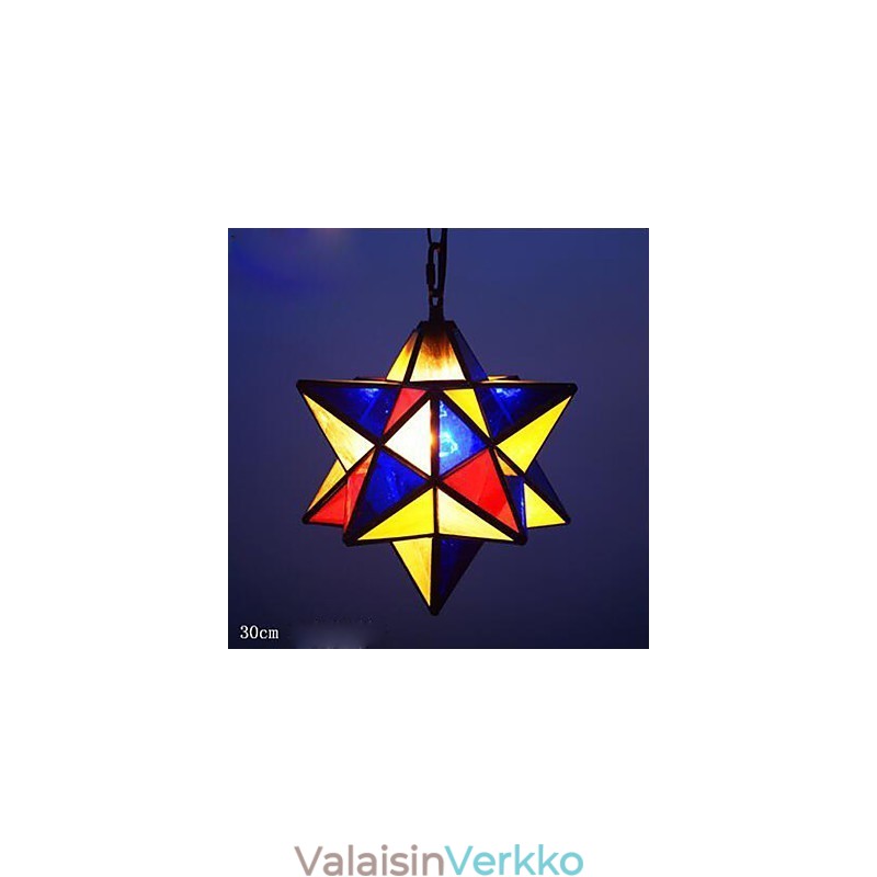 30 cm:n taiteellista yksilöllisyyttä luova kuisti Modern Stars -pisaravalolamppu