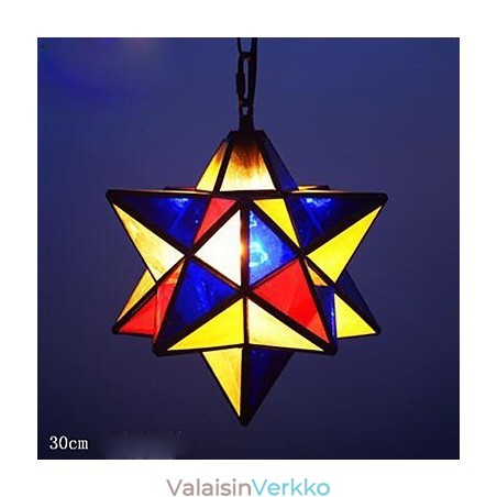 30 cm:n taiteellista yksilöllisyyttä luova kuisti Modern Stars -pisaravalolamppu 30 cm:n taiteellista yksilöllisyyttä luova kuisti Modern Stars -pisaravalolamppu