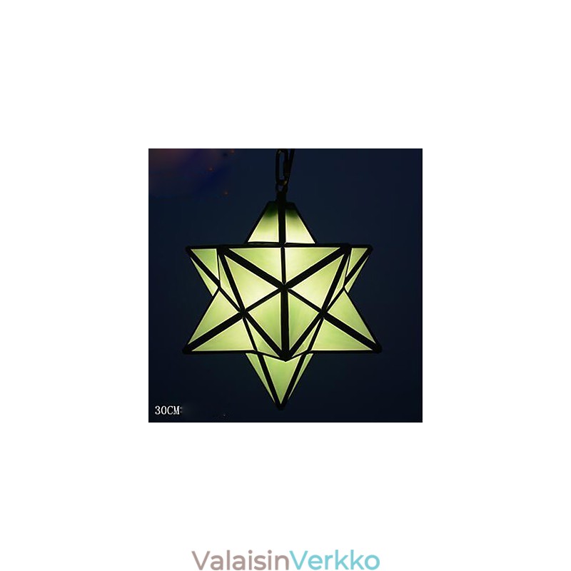 30 cm:n taiteellista yksilöllisyyttä luova kuisti Modern Stars -pisaravalolamppu