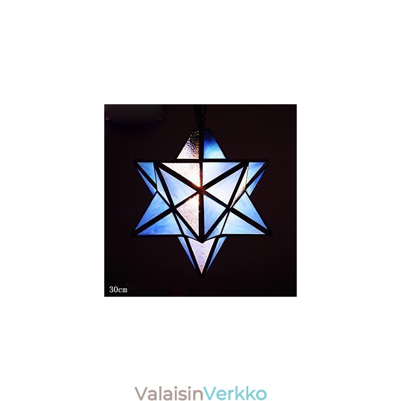 30 cm:n taiteellista yksilöllisyyttä luova kuisti Modern Stars -pisaravalolamppu