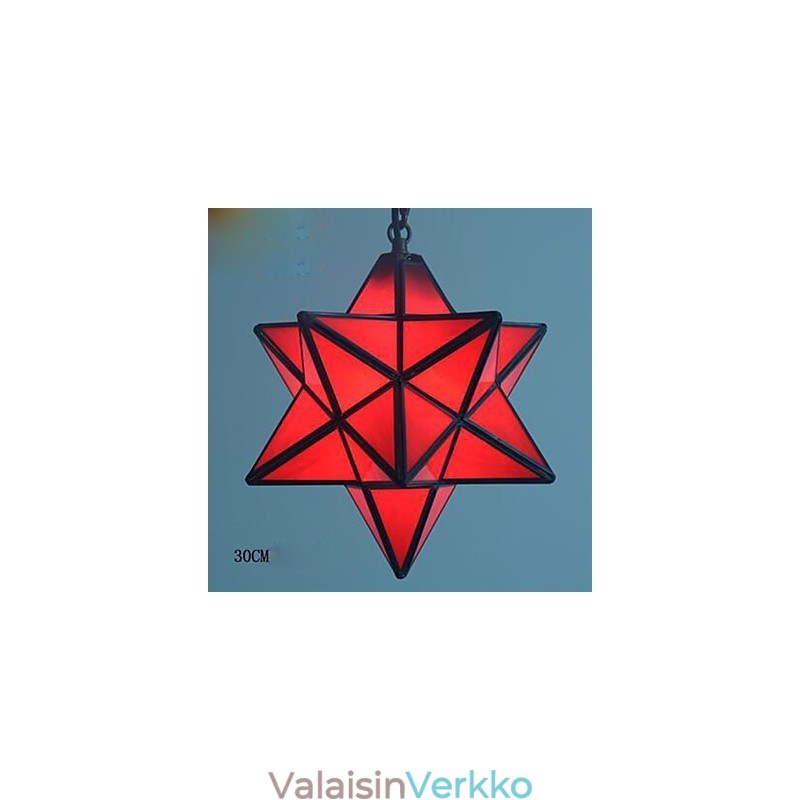 30 cm:n taiteellista yksilöllisyyttä luova kuisti Modern Stars -pisaravalolamppu