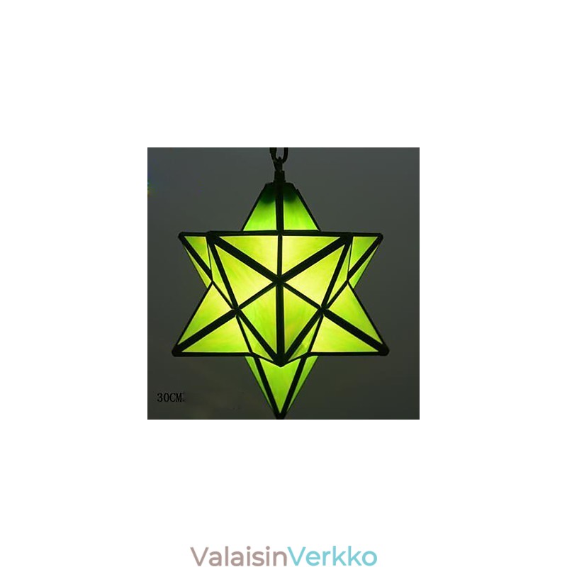 30 cm:n taiteellista yksilöllisyyttä luova kuisti Modern Stars -pisaravalolamppu