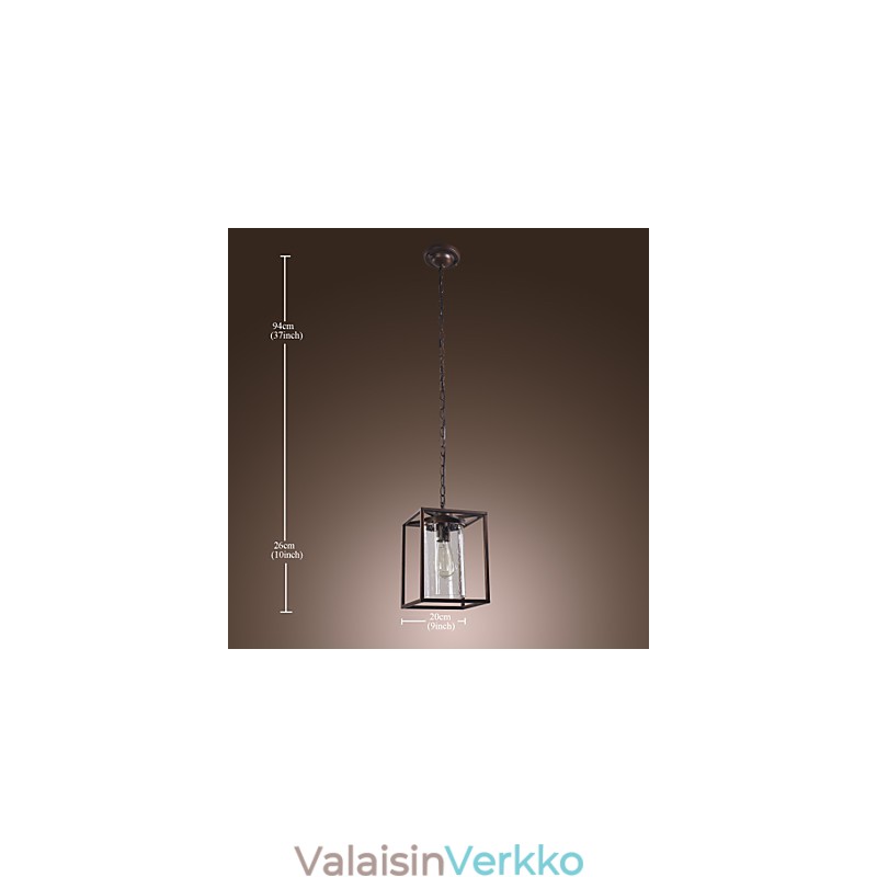 Perinteinen klassinen Vintage Lyhty Mini Style Galvanoitu riippuvalaisin ruokailutila