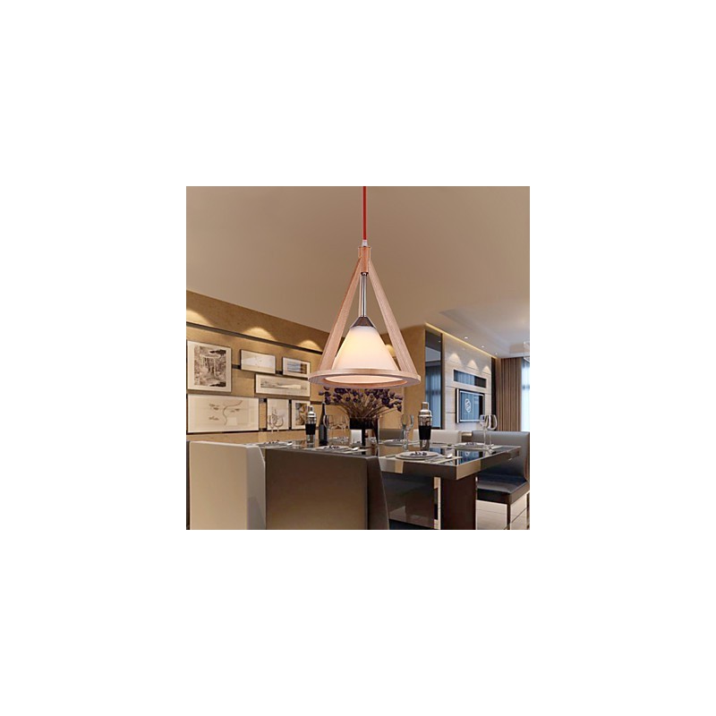Designer Style Wood Kattokruunu valaisin Tyylikäs nykyaikainen kattokruunu