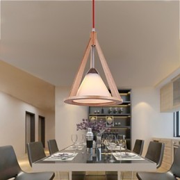 Designer Style Wood Kattokruunu valaisin Tyylikäs nykyaikainen kattokruunu
