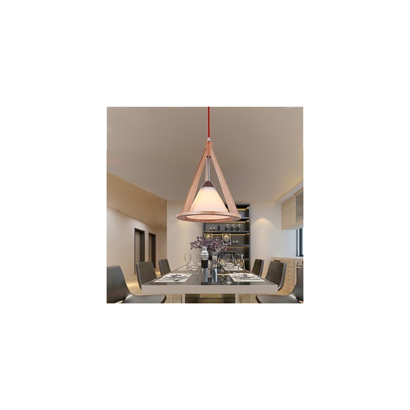 Designer Style Wood Kattokruunu valaisin Tyylikäs nykyaikainen kattokruunu