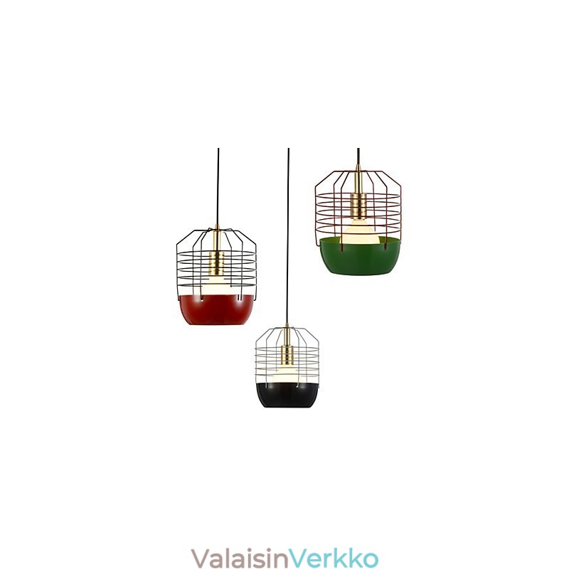 Pieni taiteellinen hämähäkkiverkkoriippuvalaisin 1 vaalea Mordern Simplicity viimeistely Musta valkoinen Vihreä Punainen hiiliteräspisaravalo