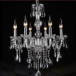 6 Arms Vintage Luxury Lighting K9 Crystal Kattokruunu Valaisin