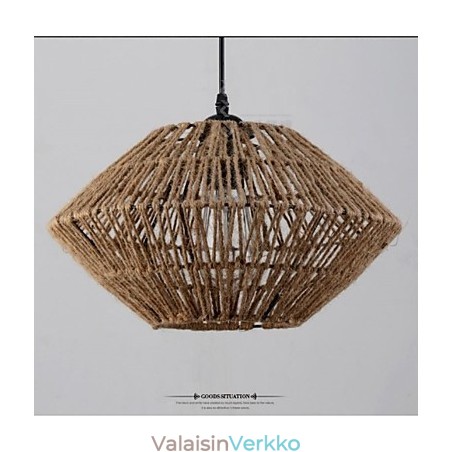 Vintage Rope Made riippuvalaisin yhdellä valolla Vintage Rope Made riippuvalaisin yhdellä valolla
