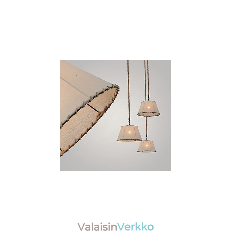 1 Valot Riippuvalaisimet Vintage Style Teollisuustyyli Keltainen Kangas & Metalli Valaisimet