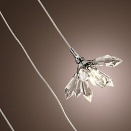 Moderni nykyaikainen kristalli minityylinen kromimetalliriippuvalaisin