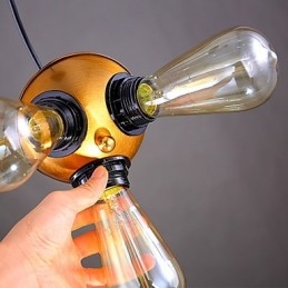 American Country Industrial Copper Head Kolme jalkaa droplight lamppu