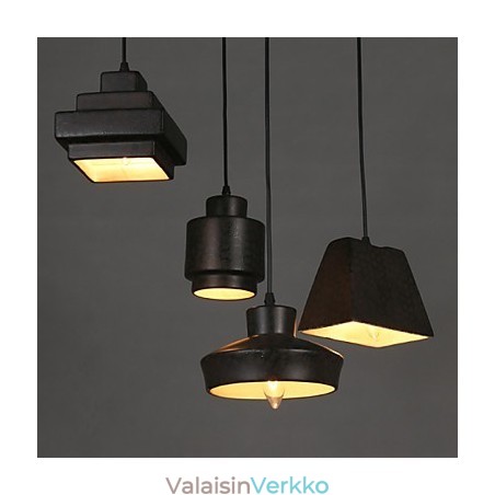 American Country Retro lasikattokruunu ruosteinen istuva droplight American Country Retro lasikattokruunu ruosteinen istuva droplight