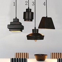 American Country Retro lasikattokruunu ruosteinen istuva droplight