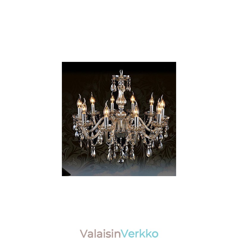 10 Lights Luxury Crystal Kattokruunu Konjakki Väri K9 Crystal Kattokruunu
