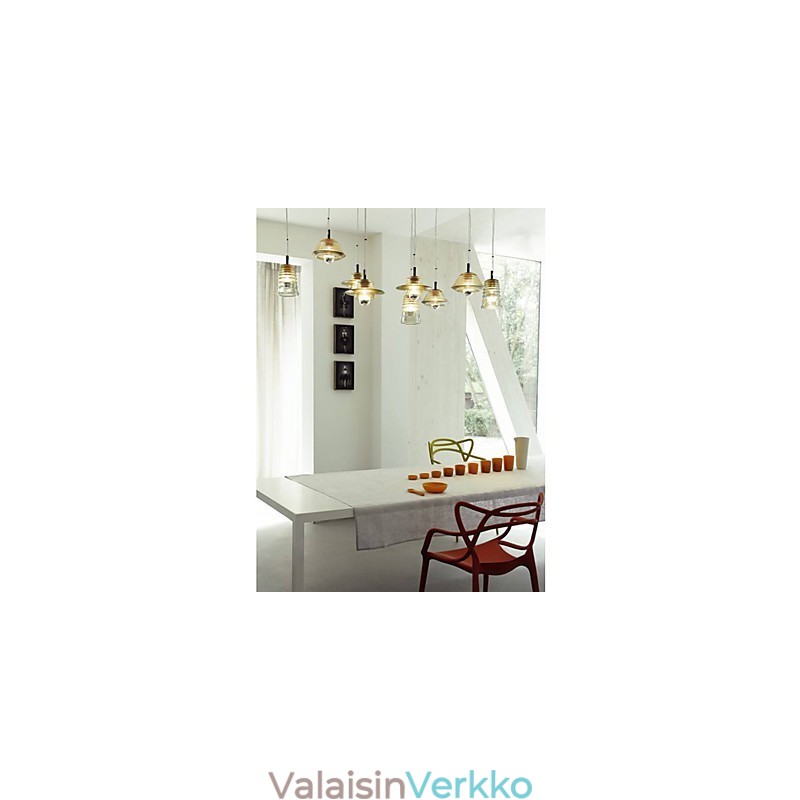 Moderni nykyaikainen lasiriippuvalaisin