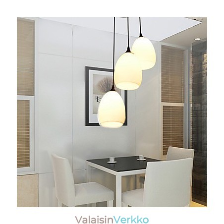 Nykyaikainen ja sovitettu L Creative Glass Ball Meals kattokruunulamppu Nykyaikainen ja sovitettu L Creative Glass Ball Meals kattokruunulamppu