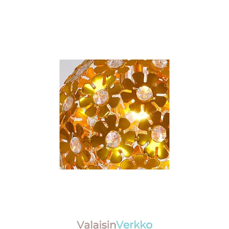 Moderni nykyaikainen Crystal Mini Style kultainen metallikattokruunu