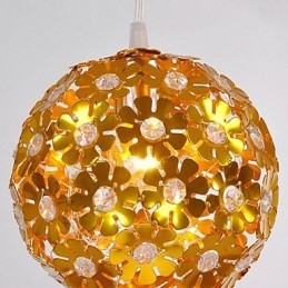 Moderni nykyaikainen Crystal Mini Style kultainen metallikattokruunu