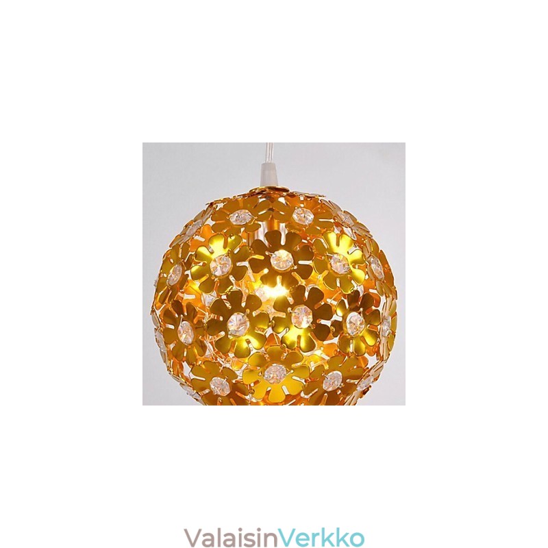 Moderni nykyaikainen Crystal Mini Style kultainen metallikattokruunu