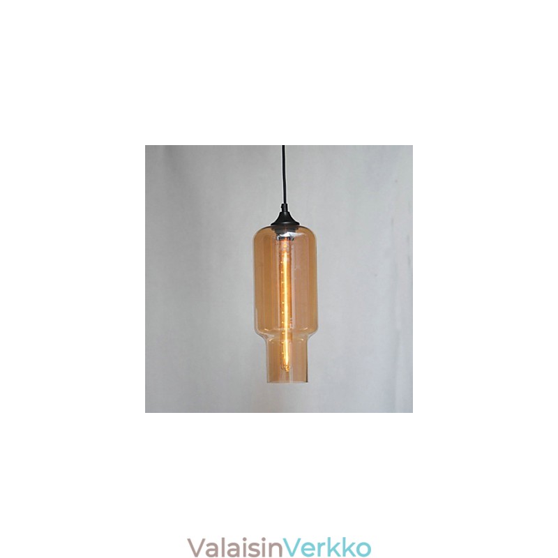 Moderni lasiriipus ruskea kuplasuunnittelu