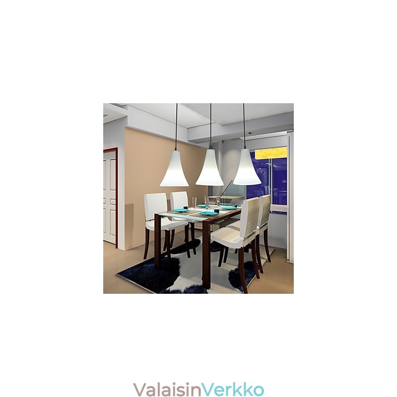 Suppilokartiokartiotyyppi, yksipää, trumpettimuotoinen lasijauhovalo, yksinkertainen pisaralamppu