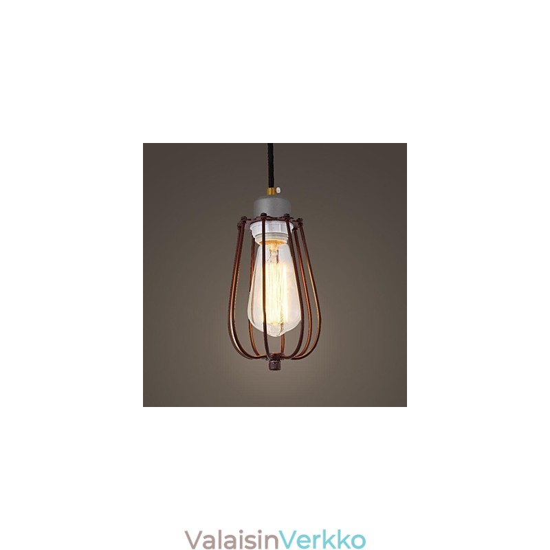 Vintage mini-tyylinen maalaus metalliriippuvalaisin