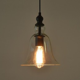 Vintage teollinen retrolasikattokruunu Creative minimalistinen yöpöytälamppu kirkas väri