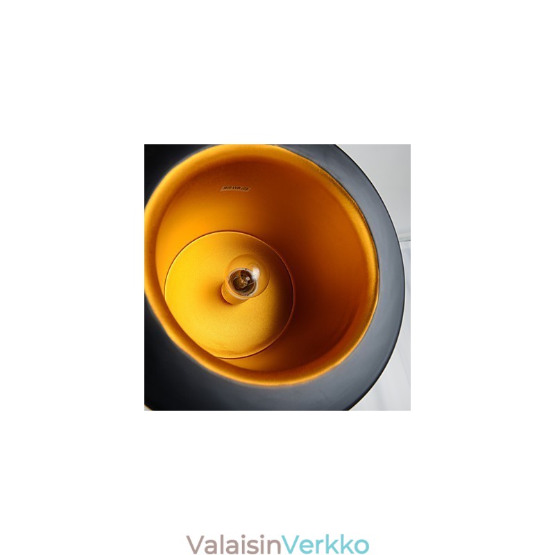 Retromaalaus metalliriippuvalaisin autotalli