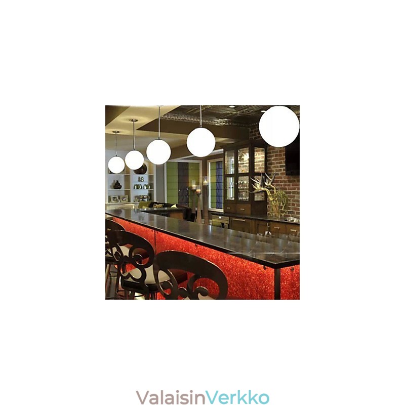 Valkoinen lasipallo koristeellinen kattokruunu valo