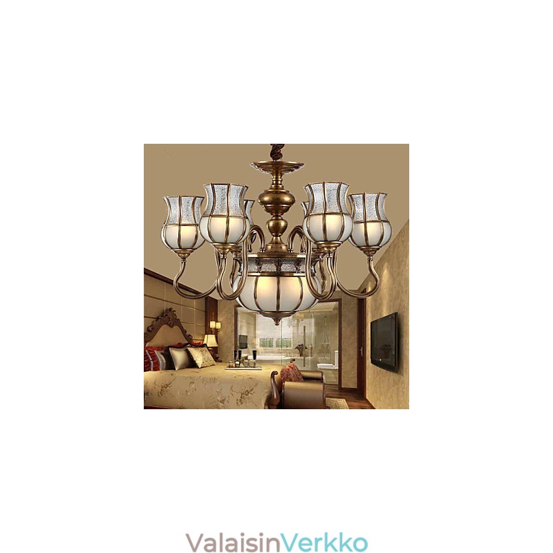 Kattokruunu Perinteinen Klassinen Rustic Lodge Metal